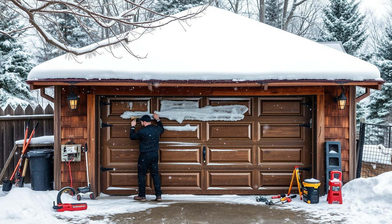 Garage door repair Kansas City winter weather